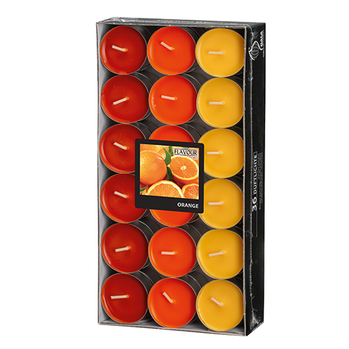25920 "Flavour by GALA" Duftlichte Ø 38 mm · 17 mm orange - Orange "Ton in Ton"