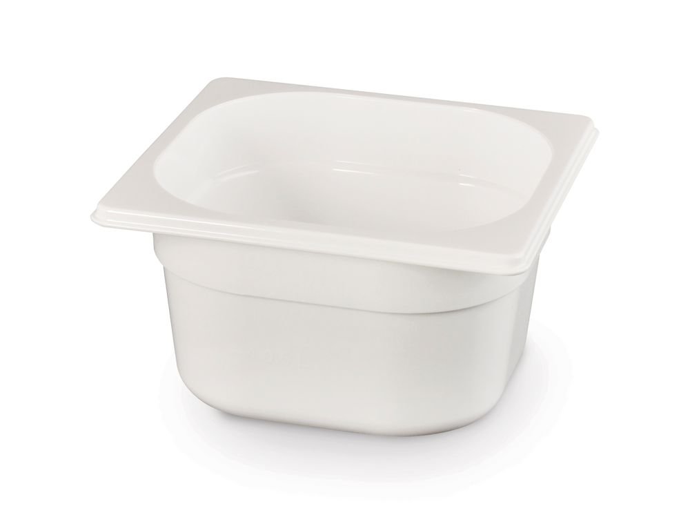 Gastronorm-Behälter 1/6, HENDI, GN 1/6, 1,6L, Weiß, 176x162x(H)100mm