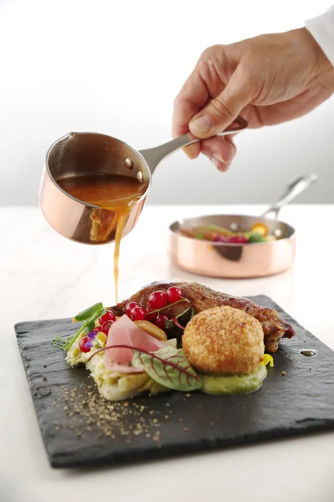 Miniatur-Kasserolle mit Ausgießer, 0,16L, ⌀75x(H)40mm