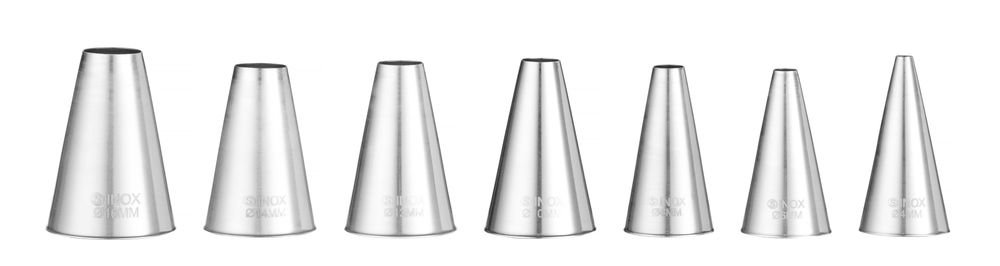 Spritztüllen - rund, ø4-6-8-10-12-14-16, 7 Stk