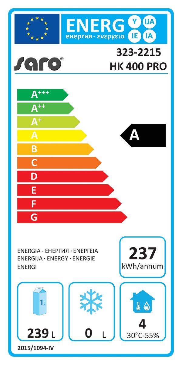 KühlschrankModellHK400PRO