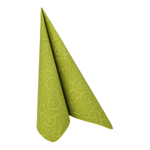 12500 Servietten "ROYAL Collection" 1/4-Falz 40 cm x 40 cm olivgrün "Casali"