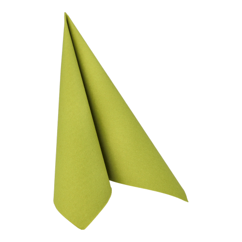 12500 Servietten "ROYAL Collection" 1/4-Falz 40 cm x 40 cm olivgrün