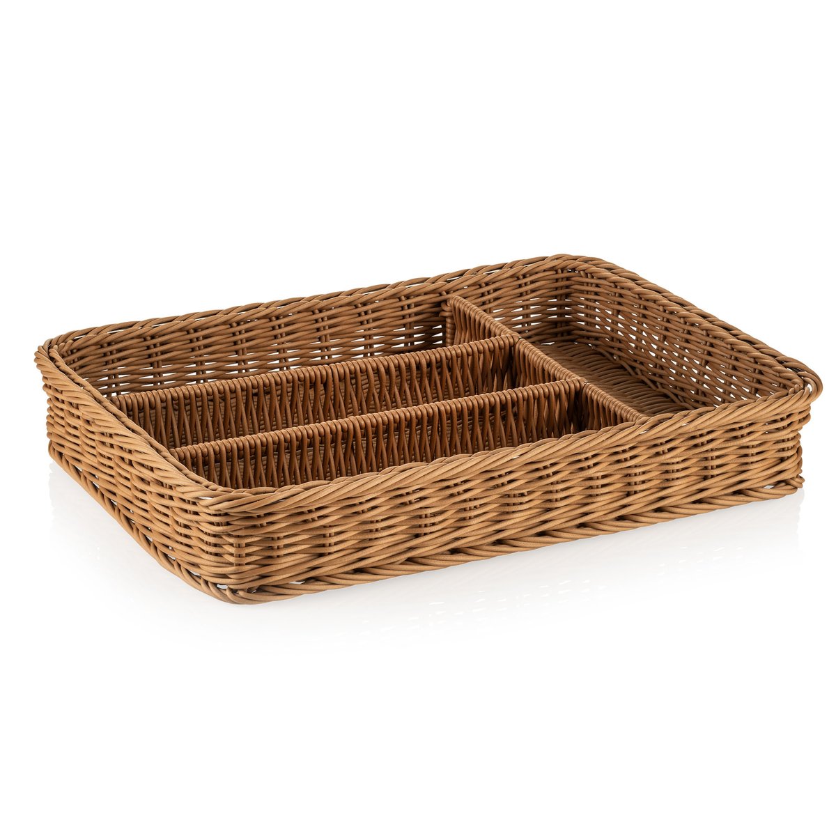 Besteckkorb 40 x 30 x 6,5 cm, beige