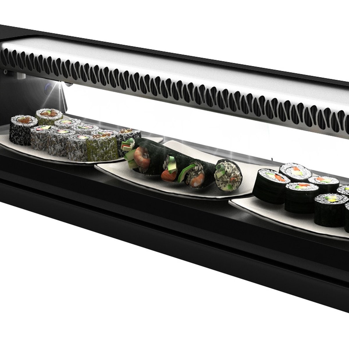 Royal Cooling Sushi 4 4x GN 1/3 x 40 mm, Kompressor links Royal Cooling Sushi 4 4x GN 1/3 x 40 mm, Kompressor links