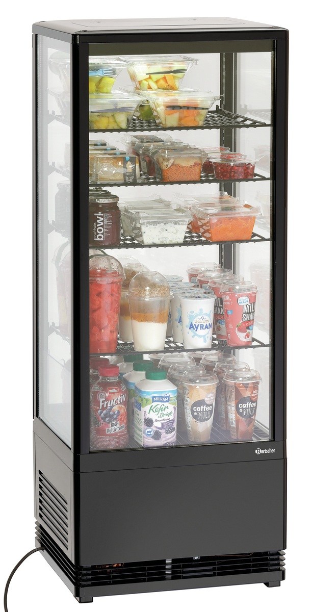 Mini-Kühlvitrine 98L-SW Mini-Kühlvitrine 98L-SW