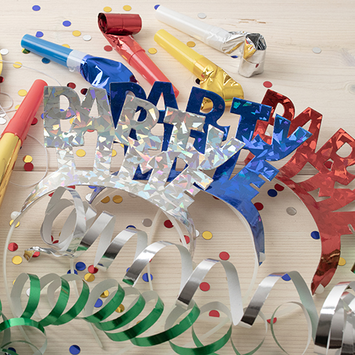 4032 Haarreifen farbig sortiert "Party Time" "Metallic"