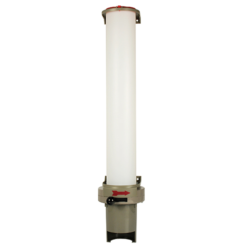 1 Becherspender, PS 67 cm x 13 cm x 15,5 cm grau für 100 Becher mit oberem Ø 7,03 cm 42 Becherspender, PS 67 cm x 13 cm x 15,5 cm grau für 100 Becher mit oberem Ø 7,03 cm
