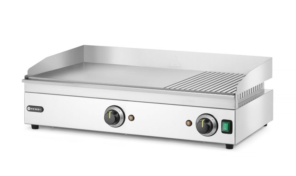 Grillplatte 1/3 gerillt, HENDI, Kitchen Line, 220-240V/3500W, 697x474x(H)241mm Grillplatte 1/3 gerillt, HENDI, Kitchen Line, 220-240V/3500W, 697x474x(H)241mm