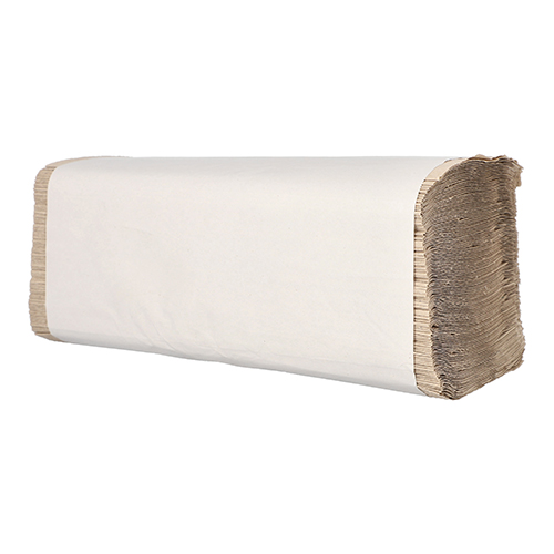 140000 Blatt Handtuchpapier V-Falz 23 cm x 25 cm natur Zick-Zack, 1-lagig (20 x 250)