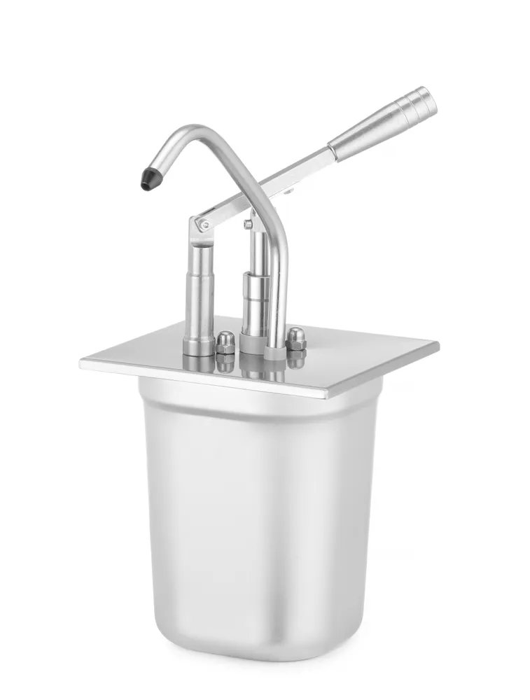 Deckel mit Spender für GN-Behälter, aus rostfreiem Stahl, GN 1/6, 180x165mm