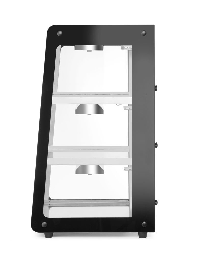 Beheiztes Thekendisplay, Schwarz, 220-240V/500W, 472x447x(H)775mm Beheiztes Thekendisplay, Schwarz, 220-240V/500W, 472x447x(H)775mm