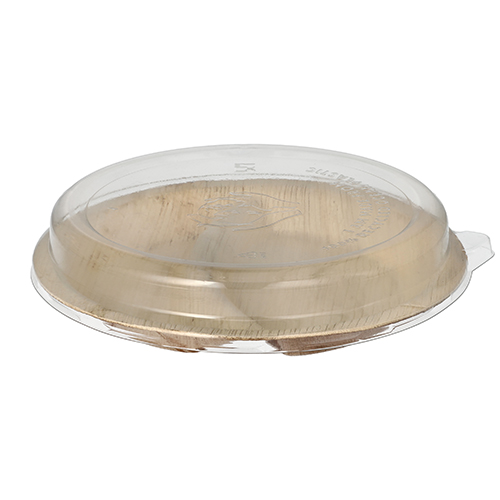 1200 Teller, Palmblatt 2-geteilt 300 ml Ø 23 cm · 5,3 cm mit rPET Deckel "Kombipack"