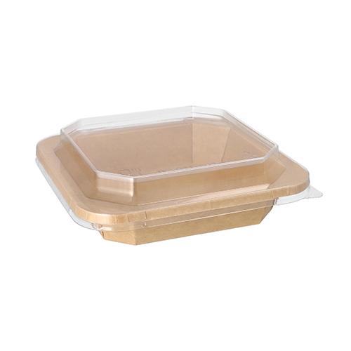 3600 Lunchboxen, Pappe eckig 500 ml 3,3 cm x 16,2 cm x 16,2 cm braun