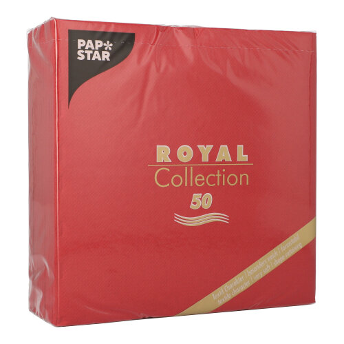 12500 Servietten "ROYAL Collection" 1/4-Falz 40 cm x 40 cm bordeaux