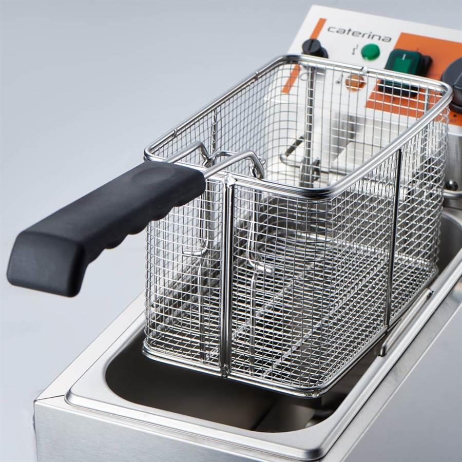 Fritteuse CATERINA, 8 Liter, 200x430x315 mm (BxTxH), 2 kW 230V Fritteuse CATERINA, 8 Liter, 290x430x265 mm (BxTxH), 3 kW 230 V