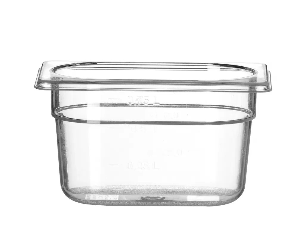 Gastronorm-Behälter 1/9, Profi Line, GN 1/9, 1L, Transparent, 176x108x(H)100mm Gastronorm-Behälter 1/9, Profi Line, GN 1/9, 1L, Transparent, 176x108x(H)100mm