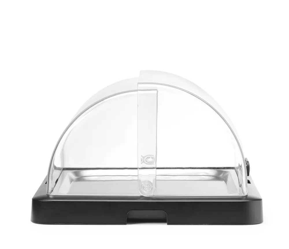 Rolltop Kühldisplay Duo UNIQ, Einzel, Schwarz, 460x355x(H)220mm, Rechteckig