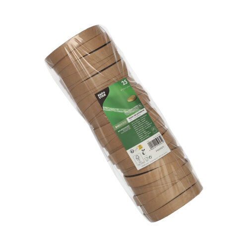 4500 Deckel für Suppenbecher, Pappe rund Ø 9,8 cm · 1,6 cm braun