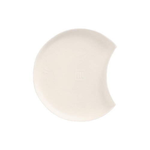 25200 Teller Zuckerrohr "pure" Halbmond Ø 9 cm · 1 cm weiss "Cella"