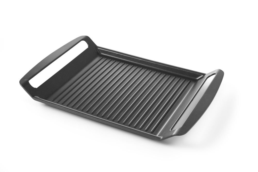 Grillplatte für Induktionskocher, HENDI, 390x260x(H)35mm Grillplatte für Induktionskocher, HENDI, 390x260x(H)35mm