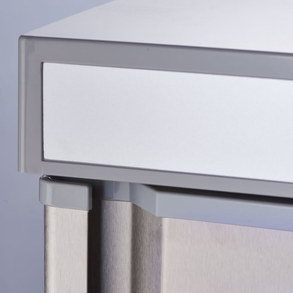 Unterbau Lagertiefkühlschrank VT66UE aus Edelstahl, 78 Liter