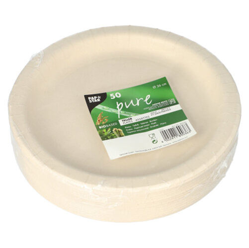 9000 Teller, Agrarreste "pure" rund Ø 26 cm weiss