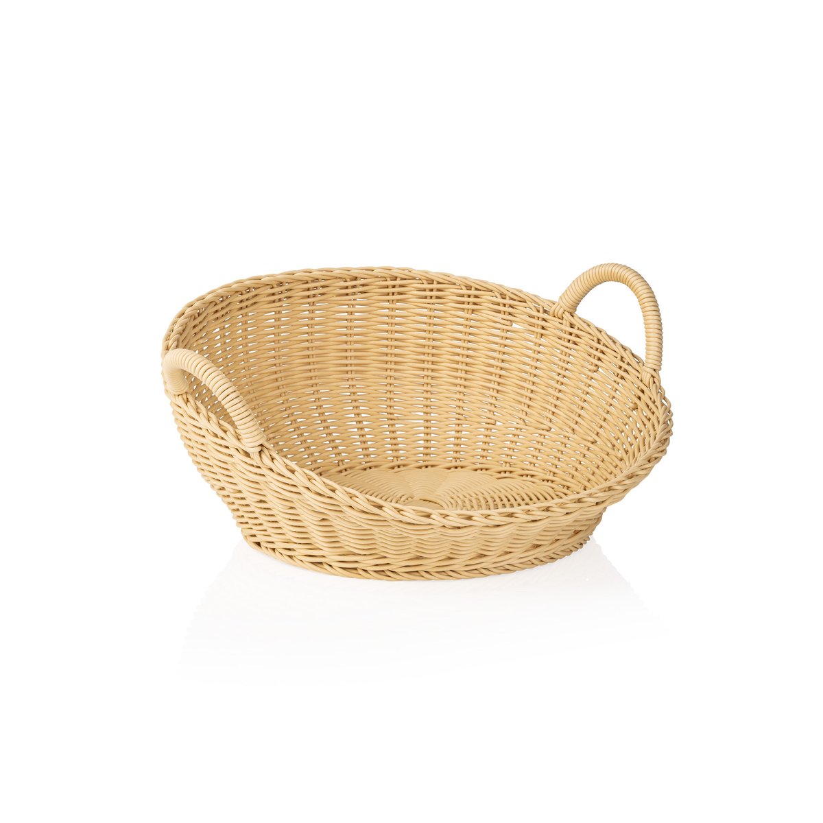 Brötchenschütte mit Griff Ø 42 cm, hellbeige