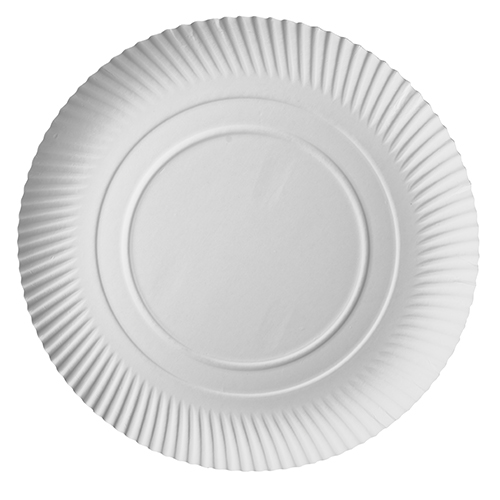 4800 Teller, Pappe "pure" rund Ø 34 cm · 3 cm weiss