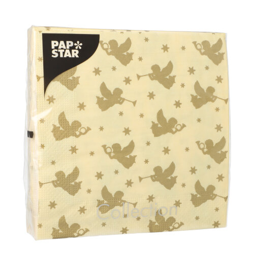 20 Servietten, 3-lagig 1/4-Falz 33 cm x 33 cm "Angelots" 21600 Servietten, 3-lagig 1/4-Falz 33 cm x 33 cm "Angelots"