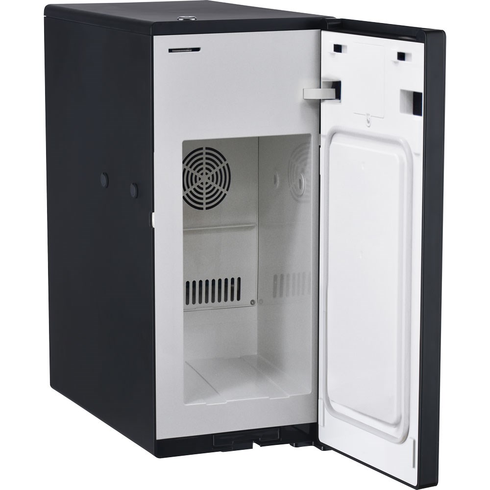 Milchkühlschrank, schwarz, mit Temperaturanzeige, 240x470x472 mm (BxTxH), 0,065 kW