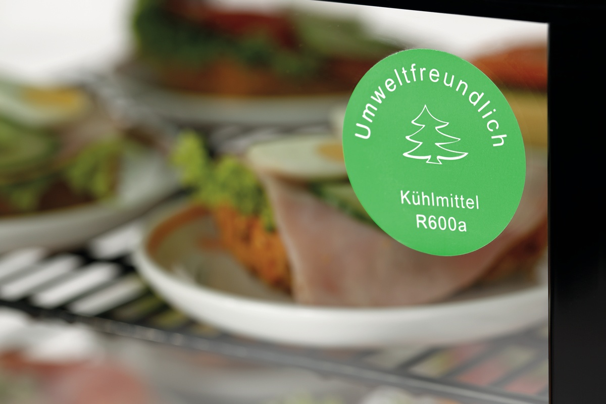 Mini-Kühlvitrine 78L, schwarz