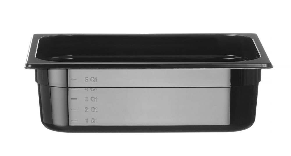 Gastronorm-Behälter 1/2, HENDI, Profi Line, GN 1/2, 6,5L, Schwarz, 325x265x(H)100mm