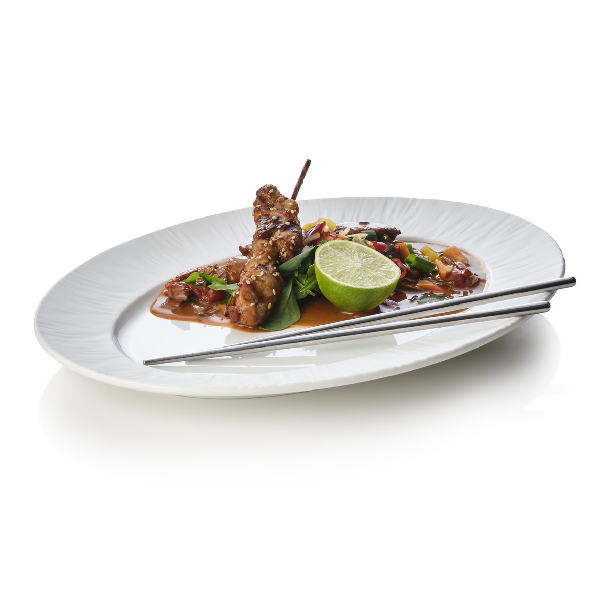 Platte Set MAYA SHIRO, 33 x 24,5 x 2,5 cm, weiß Platte Set MAYA SHIRO, 33 x 24,5 x 2,5 cm, weiß