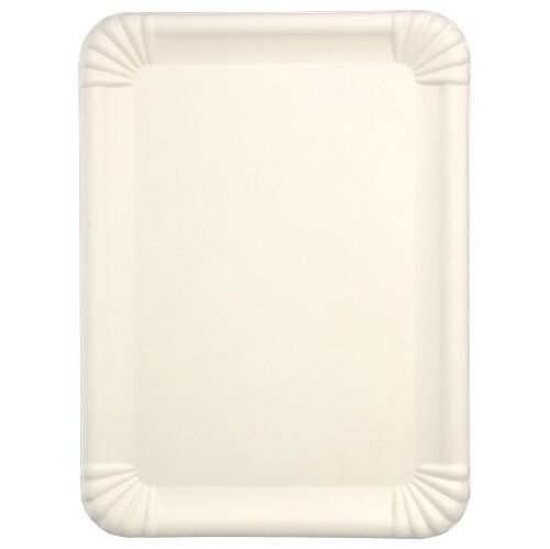 2700 Servierplatten, Zuckerrohr "pure" eckig 26 cm x 35 cm weiss