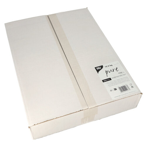 40 Pergament-Ersatz, 1/4 Bogen "pure" 50 cm x 37,5 cm weiss à 12,5 kg, fettdicht