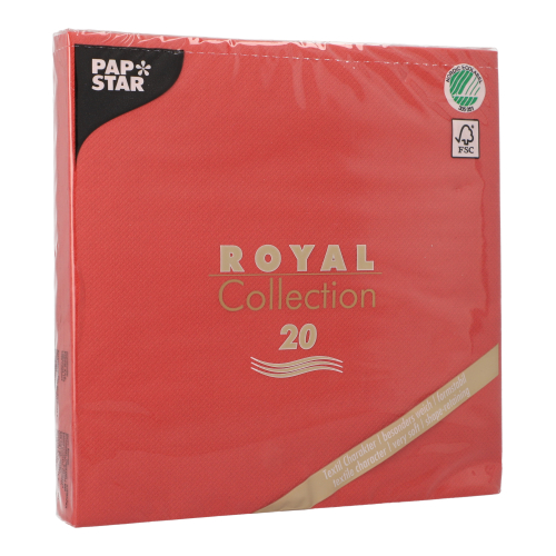 20 Servietten "ROYAL Collection" 1/4-Falz 40 cm x 40 cm feuerrot 12000 Servietten "ROYAL Collection" 1/4-Falz 40 cm x 40 cm feuerrot