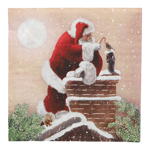 20 Servietten, 3-lagig 1/4-Falz 40 cm x 40 cm "Dans la Cheminee" 15000 Servietten, 3-lagig 1/4-Falz 40 cm x 40 cm "Dans la Cheminee"