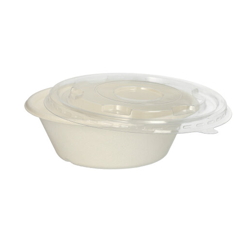 4500 Schalen, Zuckerrohr "pure" 600 ml Ø 17 cm · 5,5 cm weiss