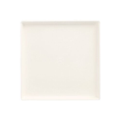 16800 Teller Zuckerrohr "pure" eckig 12,5 cm x 12,5 cm x 1 cm weiss "Cella"