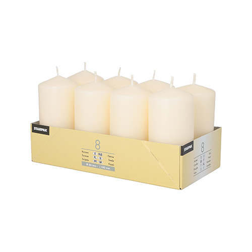 2304 Stumpenkerzen Ø 50 mm · 100 mm creme