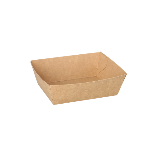 14000 Snacktrays, Pappe "pure" 3,5 cm x 7 cm x 9 cm braun