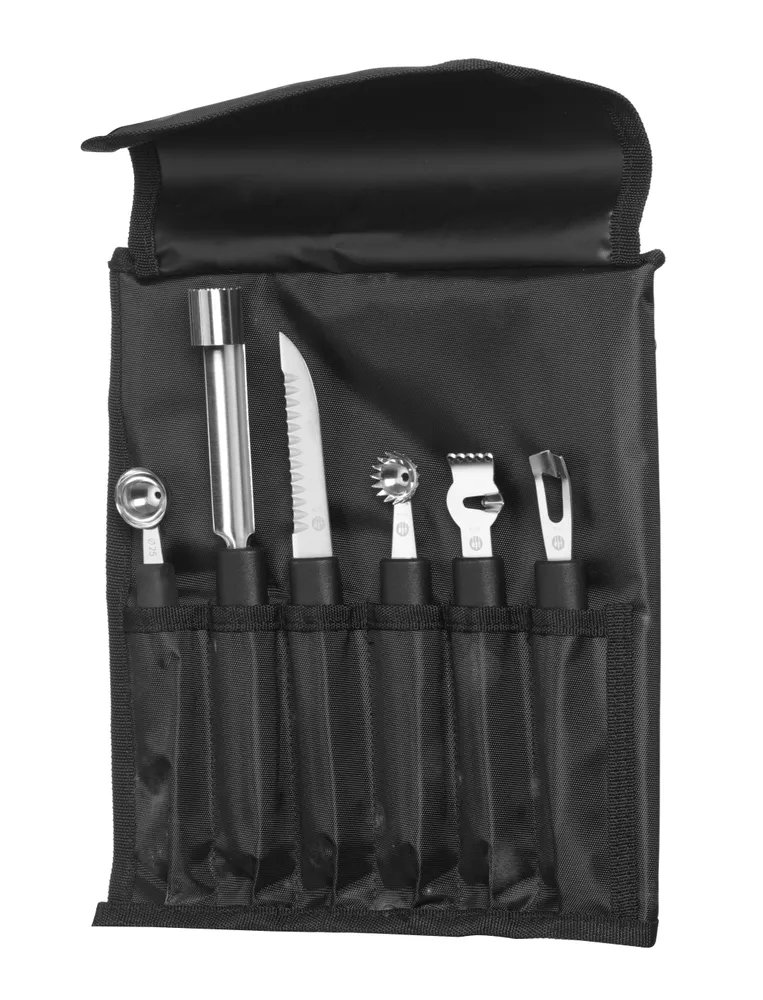 Dekoriermesserset - 6-teilig, Schwarz, 280x100x(H)50mm Dekoriermesserset - 6-teilig, Schwarz, 280x100x(H)50mm