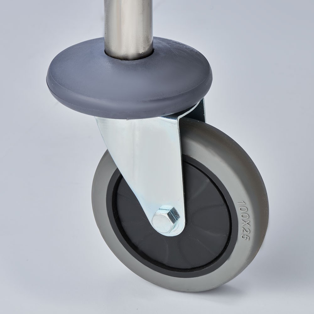 Servierwagen aus Edelstahl, mit zwei Borden, 860 x 540 x 940 mm (BxTxH) Servierwagen aus Edelstahl, mit zwei Borden, 860 x 540 x 940 mm (BxTxH)