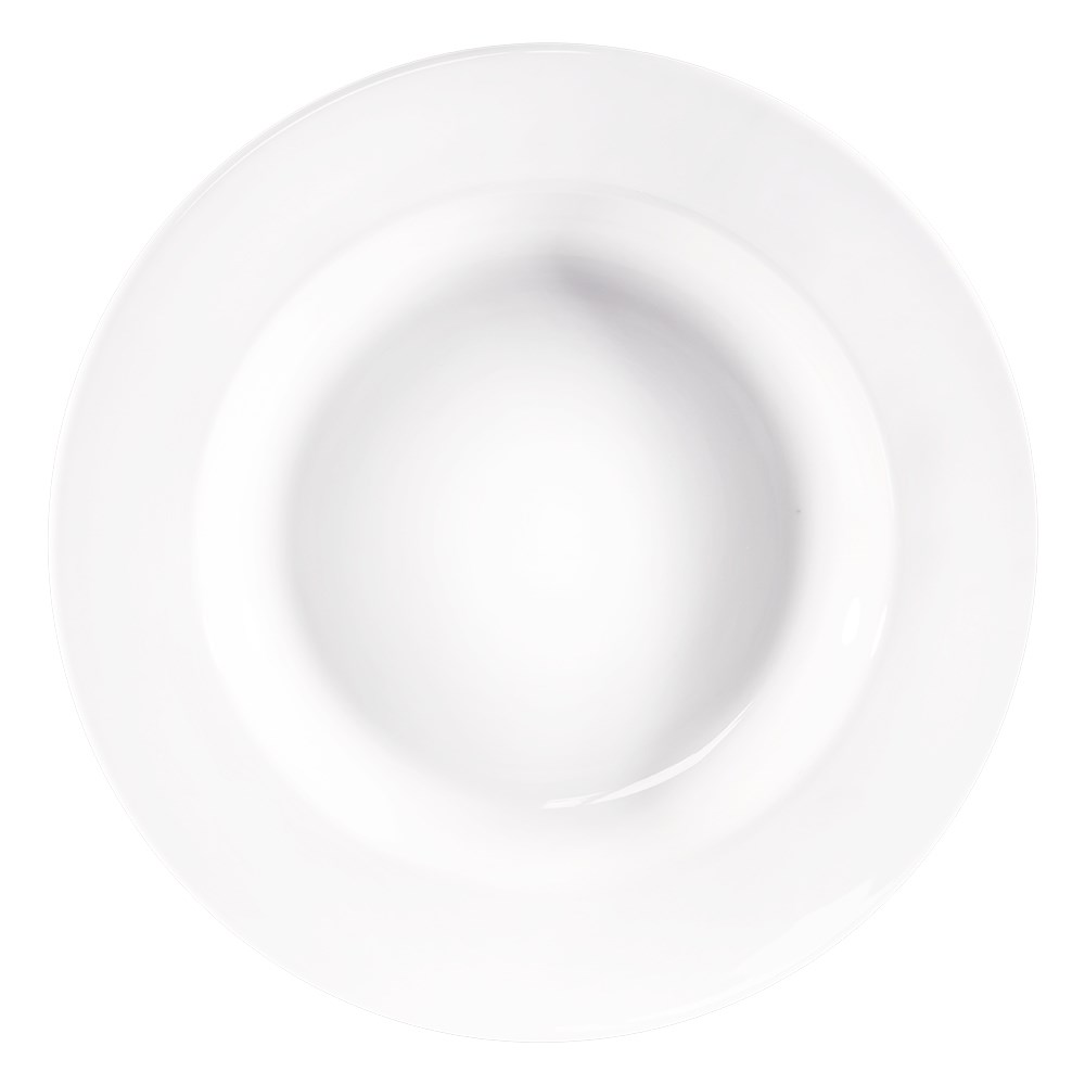 Suppenteller, reinweißes Hotelporzellan, Serie Isabell, Stalgast, Ø 305 mm