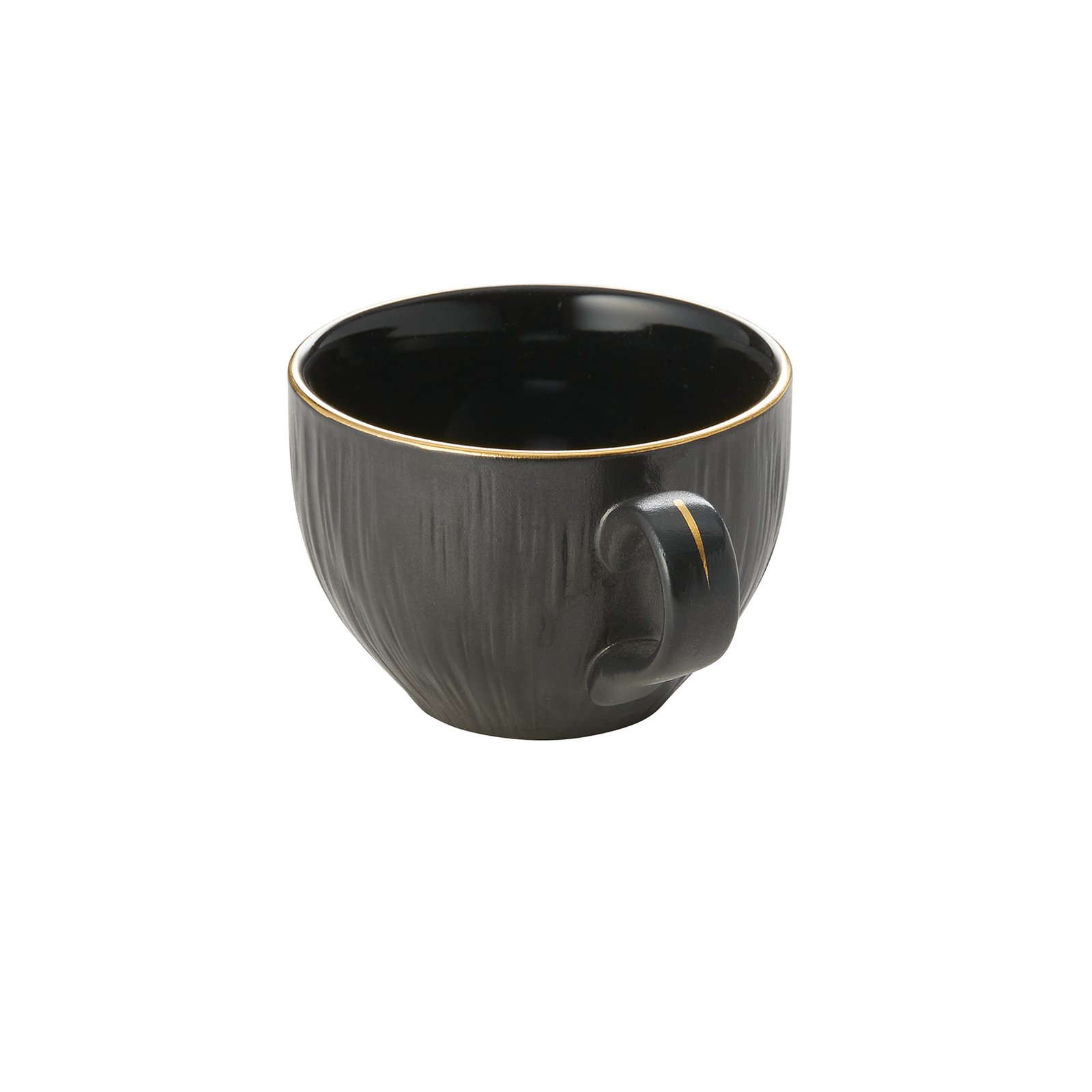Obertasse mit Untertasse Set MAYA KURO, 240 ml, schwarz Obertasse mit Untertasse Set MAYA KURO, 240 ml, schwarz