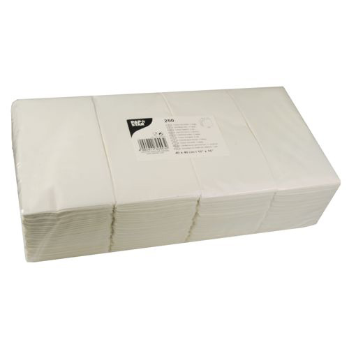 24000 Servietten, 2-lagig 1/8-Falz 40 cm x 40 cm weiss
