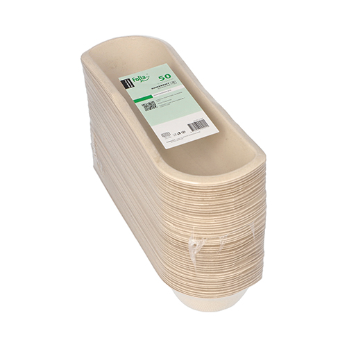 14400 Snacktrays Zuckerrohr 3,3 cm x 7,1 cm x 21 cm natur