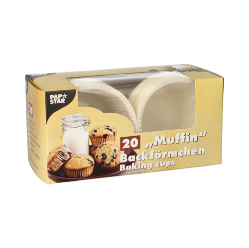 18000 Muffins-Backförmchen Ø 5 cm · 3,5 cm weiss
