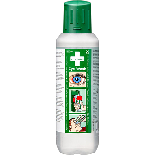Cederroth Augendusche 500 ml Ø 6,5 cm · 23,5 cm "Eye Wash" 624 "Cederroth" Augendusche 500 ml Ø 6,5 cm · 23,5 cm "Eye Wash"